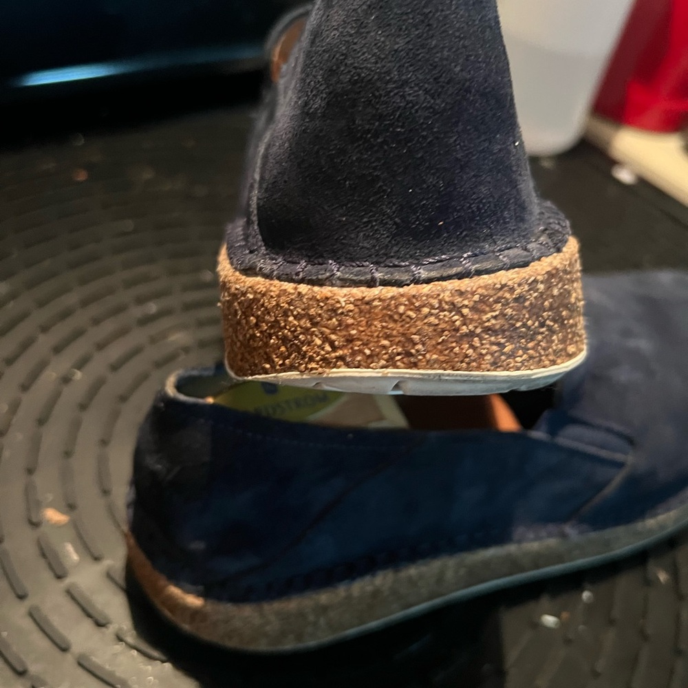 Men's Navy Suede Loafers